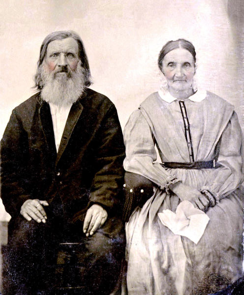 Johannes & Friederike Romberg tintype Johannes & Friederike Romberg tintype